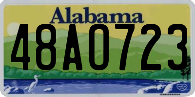 AL license plate 48AO723