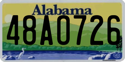 AL license plate 48AO726