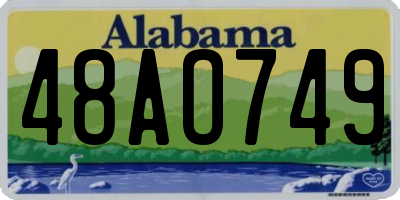 AL license plate 48AO749