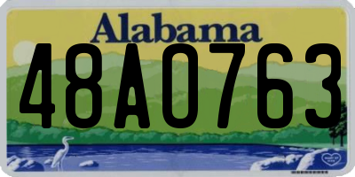 AL license plate 48AO763