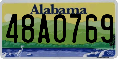 AL license plate 48AO769