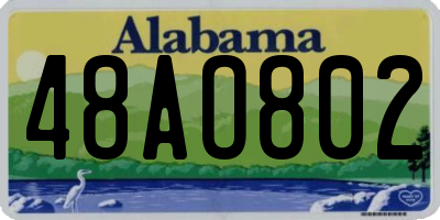 AL license plate 48AO802