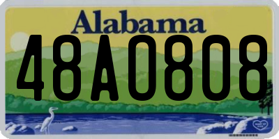 AL license plate 48AO808