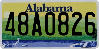 AL license plate 48AO826