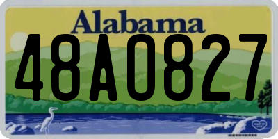 AL license plate 48AO827
