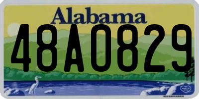 AL license plate 48AO829