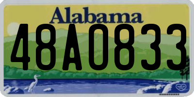 AL license plate 48AO833