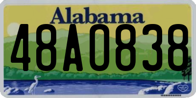 AL license plate 48AO838