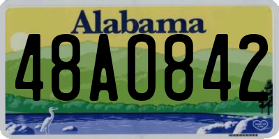AL license plate 48AO842