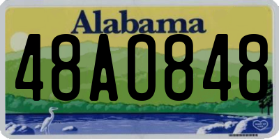 AL license plate 48AO848