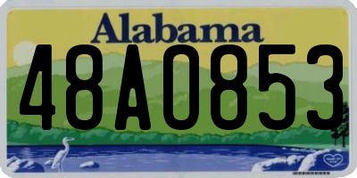 AL license plate 48AO853