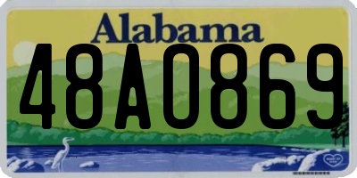 AL license plate 48AO869
