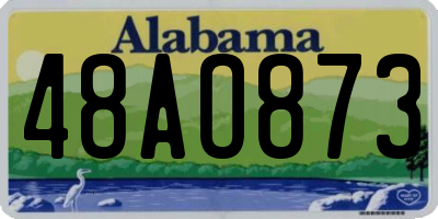 AL license plate 48AO873