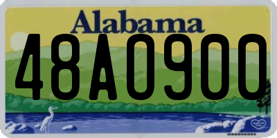 AL license plate 48AO900