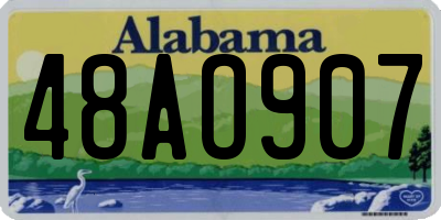 AL license plate 48AO907