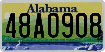AL license plate 48AO908