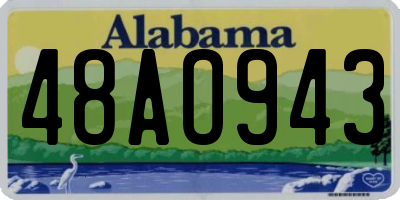 AL license plate 48AO943