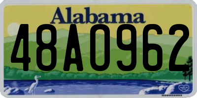 AL license plate 48AO962