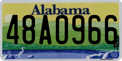 AL license plate 48AO966