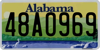 AL license plate 48AO969