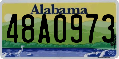 AL license plate 48AO973