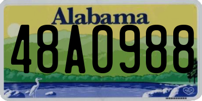 AL license plate 48AO988