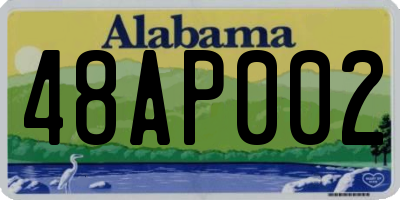 AL license plate 48AP002