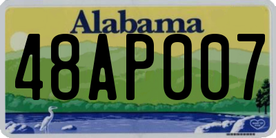 AL license plate 48AP007