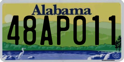 AL license plate 48AP011