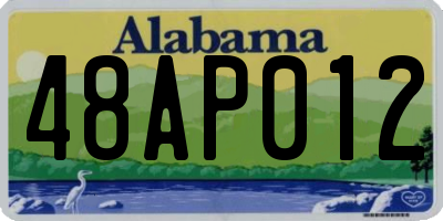 AL license plate 48AP012