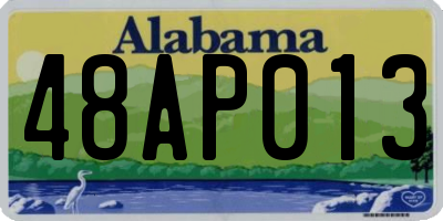 AL license plate 48AP013