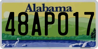 AL license plate 48AP017