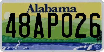 AL license plate 48AP026