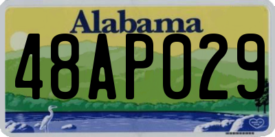 AL license plate 48AP029