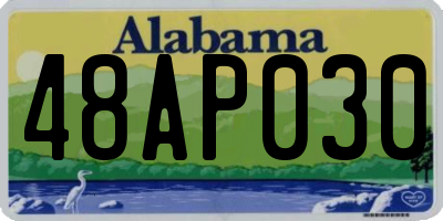 AL license plate 48AP030