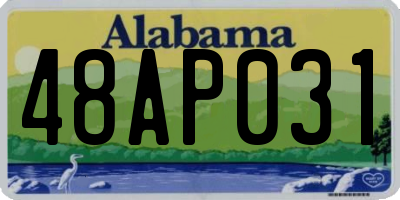 AL license plate 48AP031