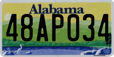 AL license plate 48AP034