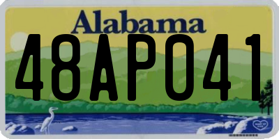 AL license plate 48AP041