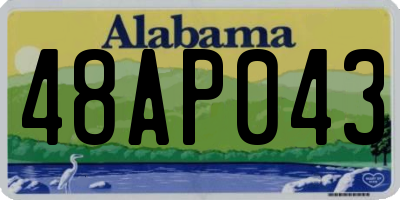 AL license plate 48AP043