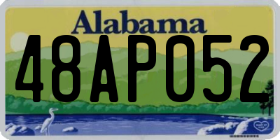 AL license plate 48AP052