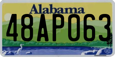 AL license plate 48AP063