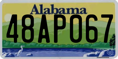 AL license plate 48AP067