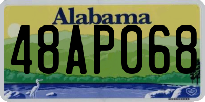 AL license plate 48AP068