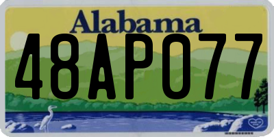 AL license plate 48AP077