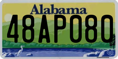 AL license plate 48AP080