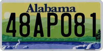 AL license plate 48AP081