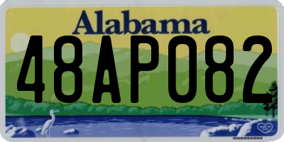 AL license plate 48AP082