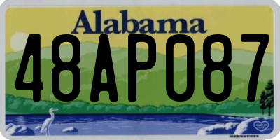 AL license plate 48AP087