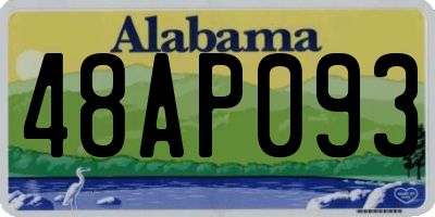 AL license plate 48AP093