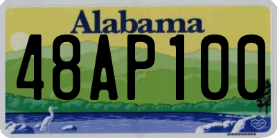 AL license plate 48AP100